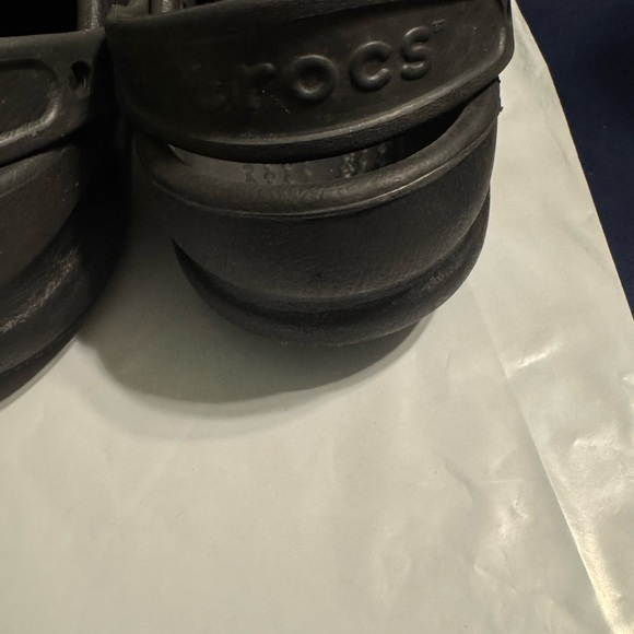 Crocs Women's 8 Men’s 6 Specialist Vent Lightweight  Black Clog Shoes Work EUC - Picture 4 of 10